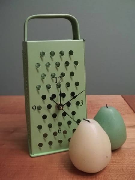 Cheese Grater Clock