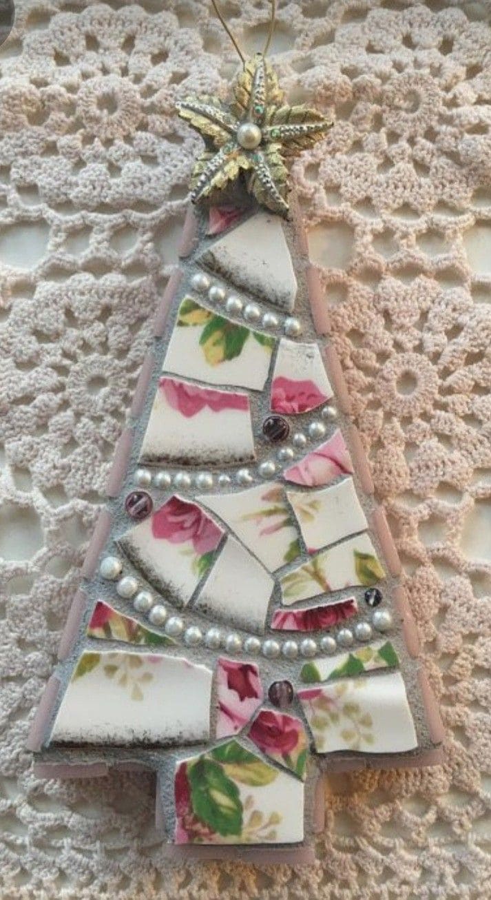 China Mosaic Christmas Tree Ornament