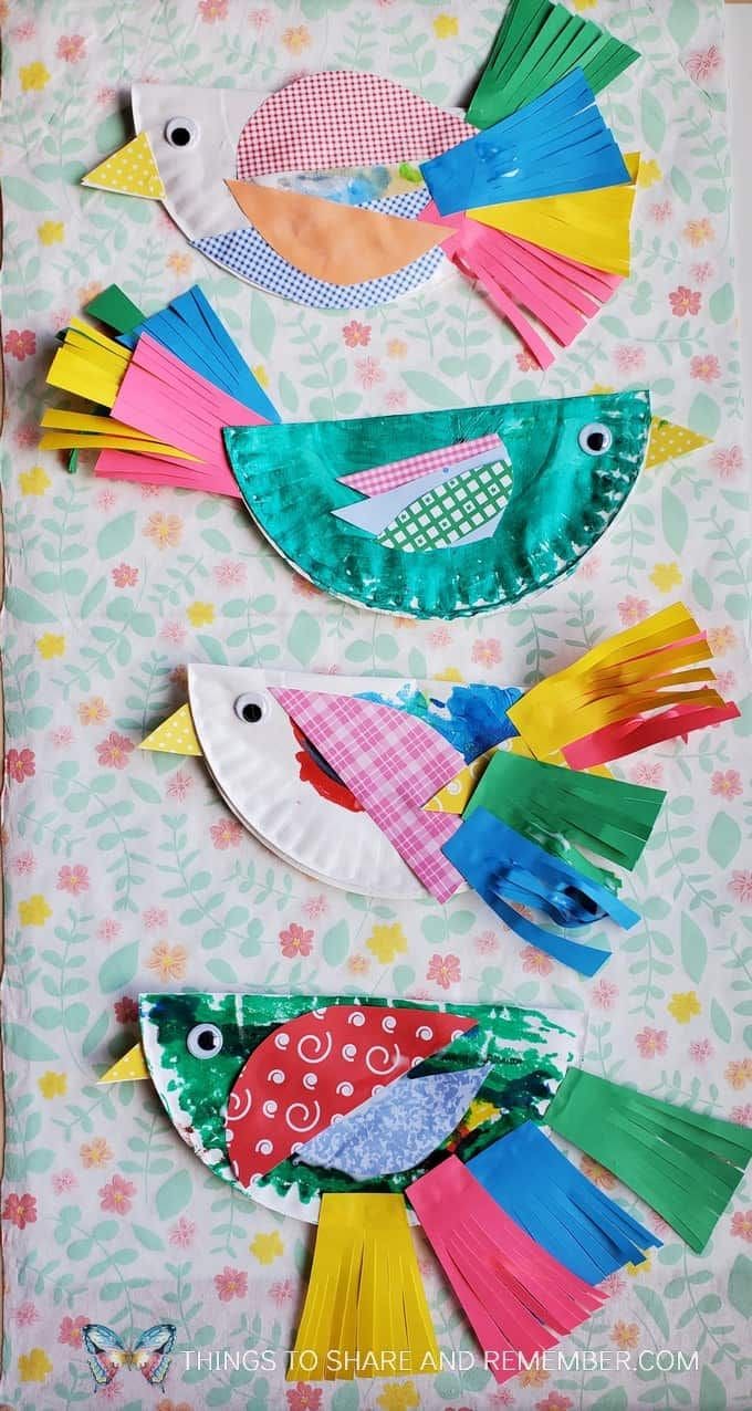 Chirpy Paper Plate Birds