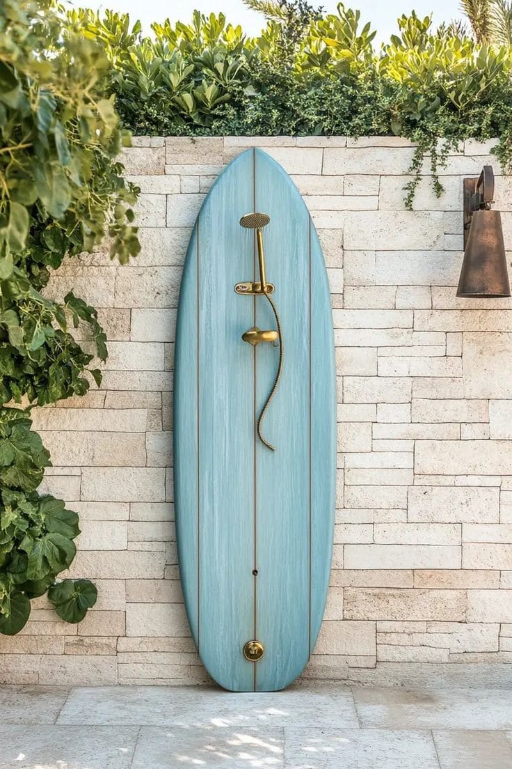 Coastal Vibes Surfboard Shower