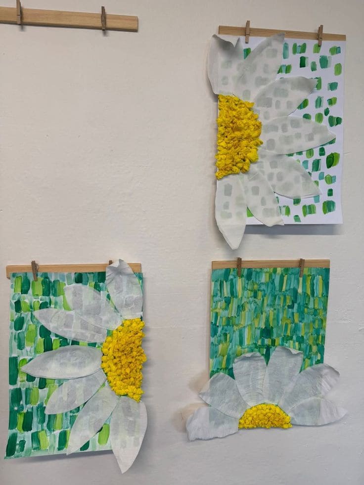 Coffee Filter Daisies