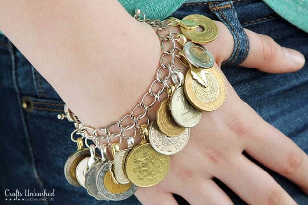 Coin Charm Bracelet