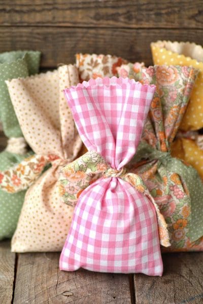Country Cottage Fabric Gift Sacks