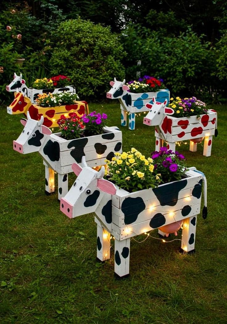 Cow-shaped Planters