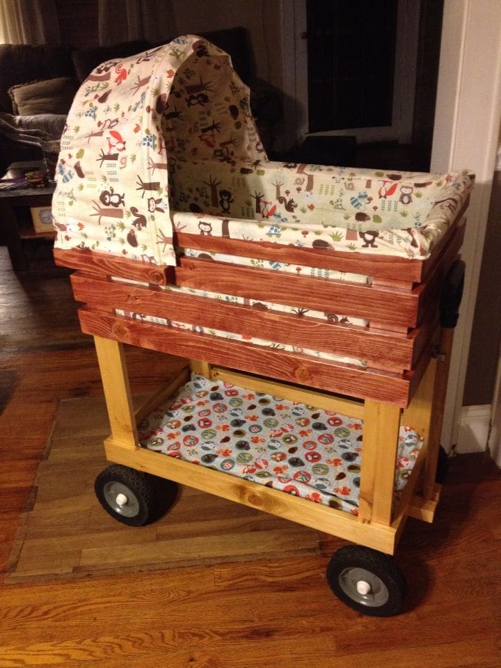 Crate Baby Wagon with Canopy