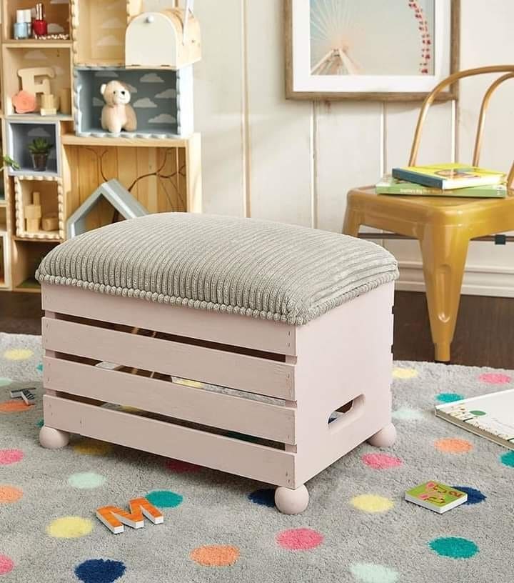 Crate Storage Ottoman