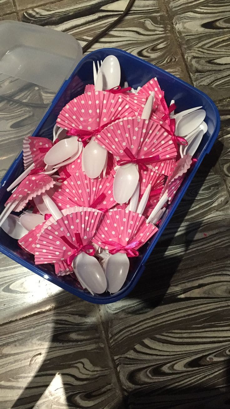 Cupcake Liner Cutlery Holders