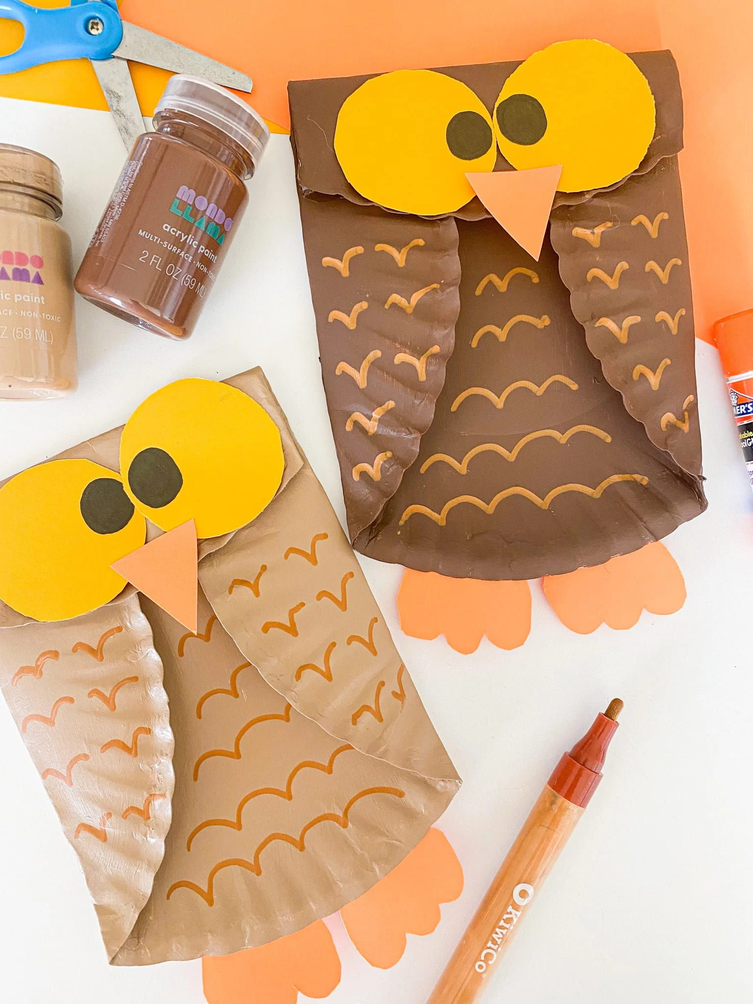 Cupcake Liner Owl Craft