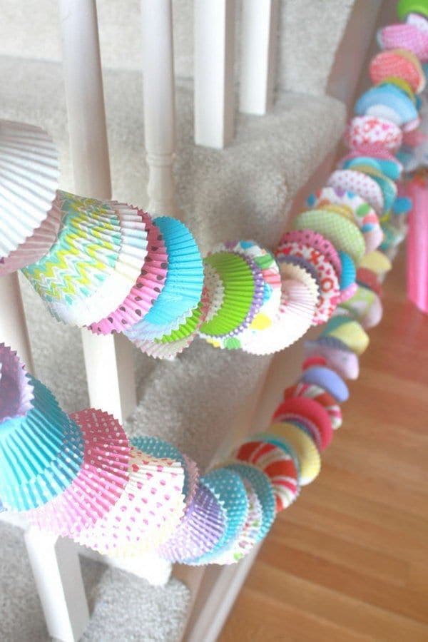 Cupcake Liner Party Garland