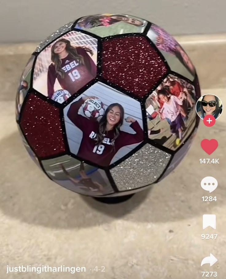 Custom Photo Soccer Ball Collage