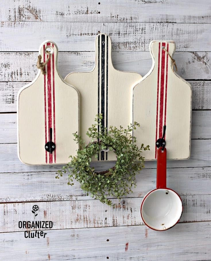 Cutting Boards Turned Rustic Wall Hooks