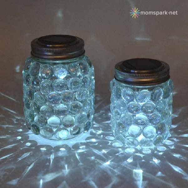 DIY Crystal Mosaic Solar Lights