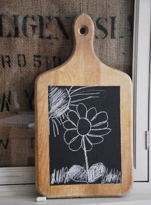 DIY Cutting Board Chalkboard