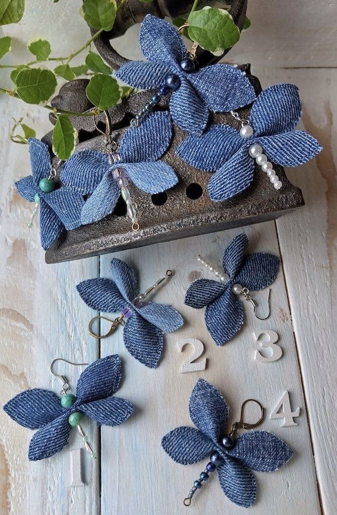 DIY Denim Dragonfly Charms