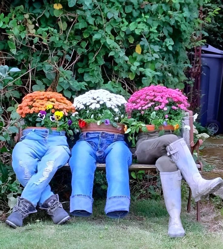 DIY Denim Flower People