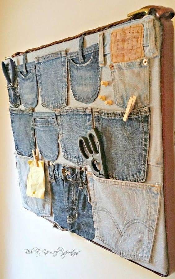 DIY Denim Pocket Organizer