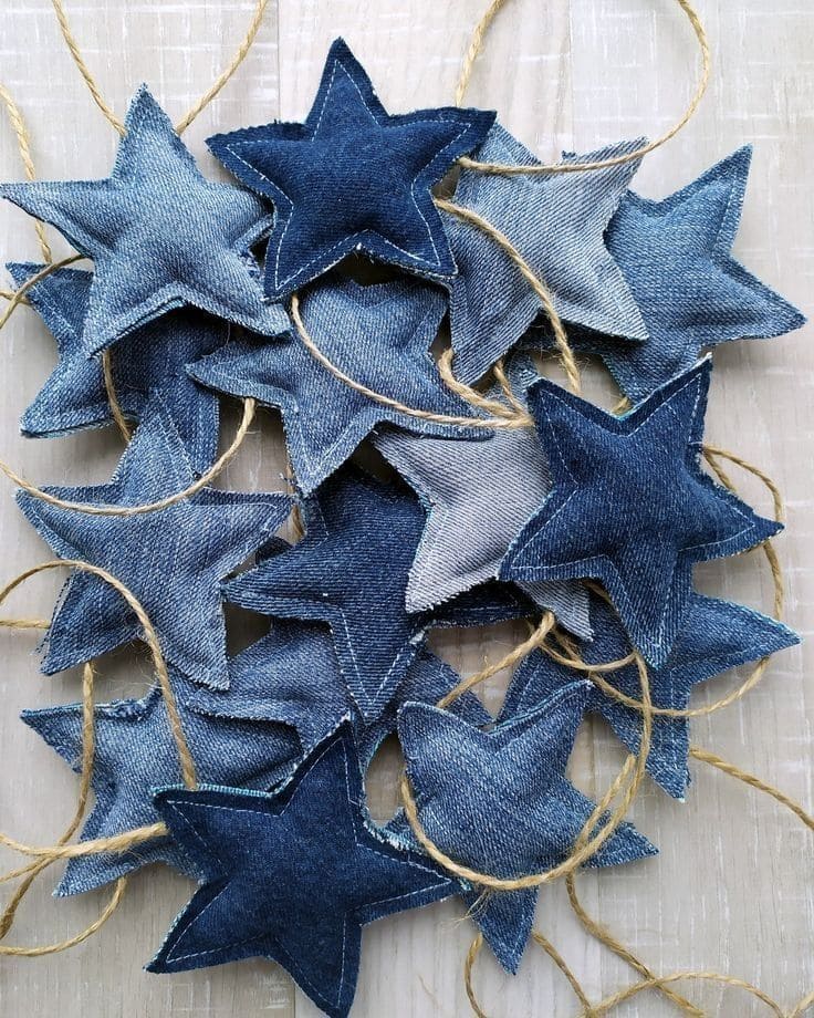DIY Denim Star Garland
