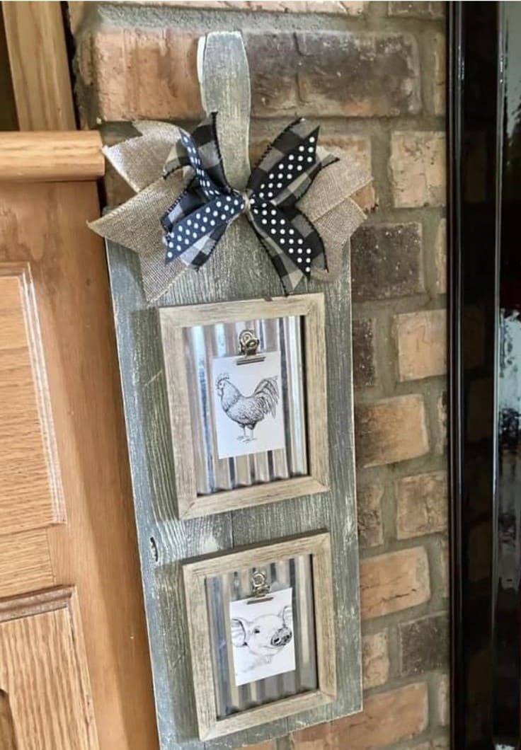 DIY Farmhouse Animal Frame