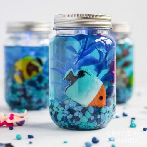 DIY Faux Fish Aquarium Jar