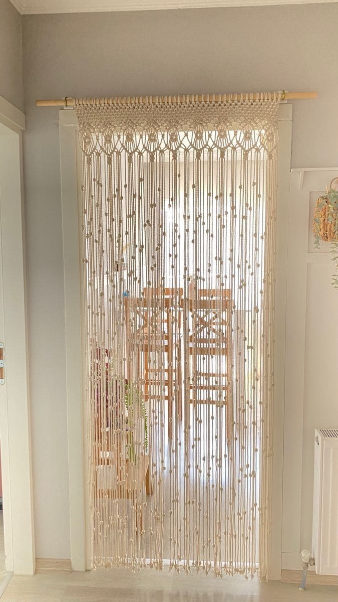 DIY Macrame Door Curtain