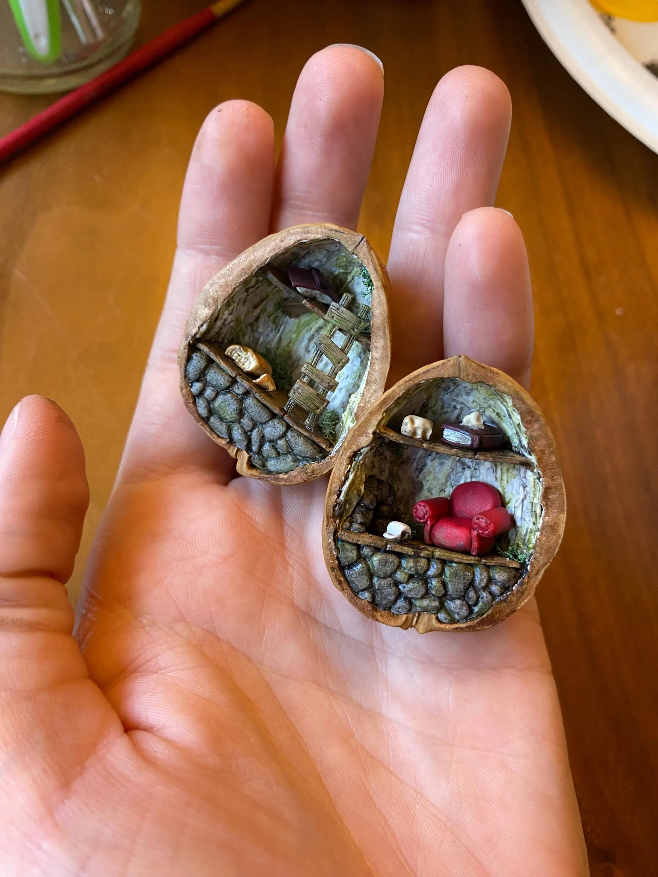 DIY Miniature Walnut Shell Cottage