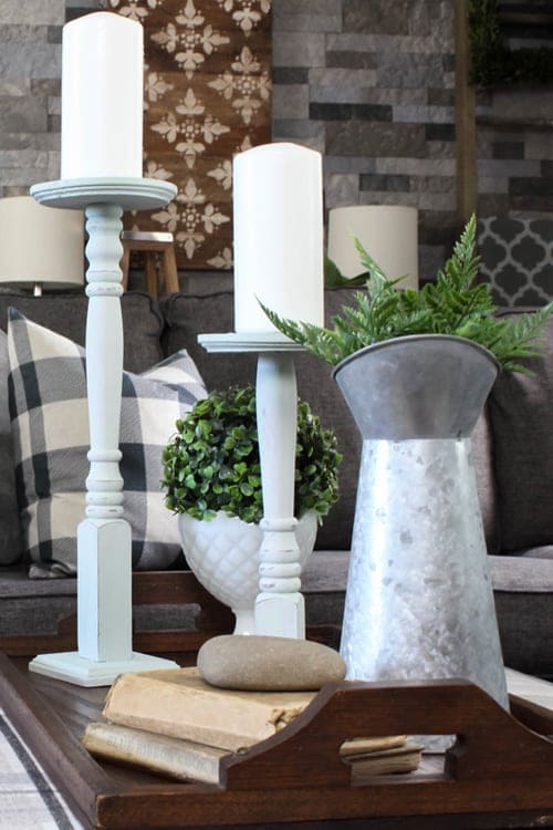 DIY Spindle Candle Holder