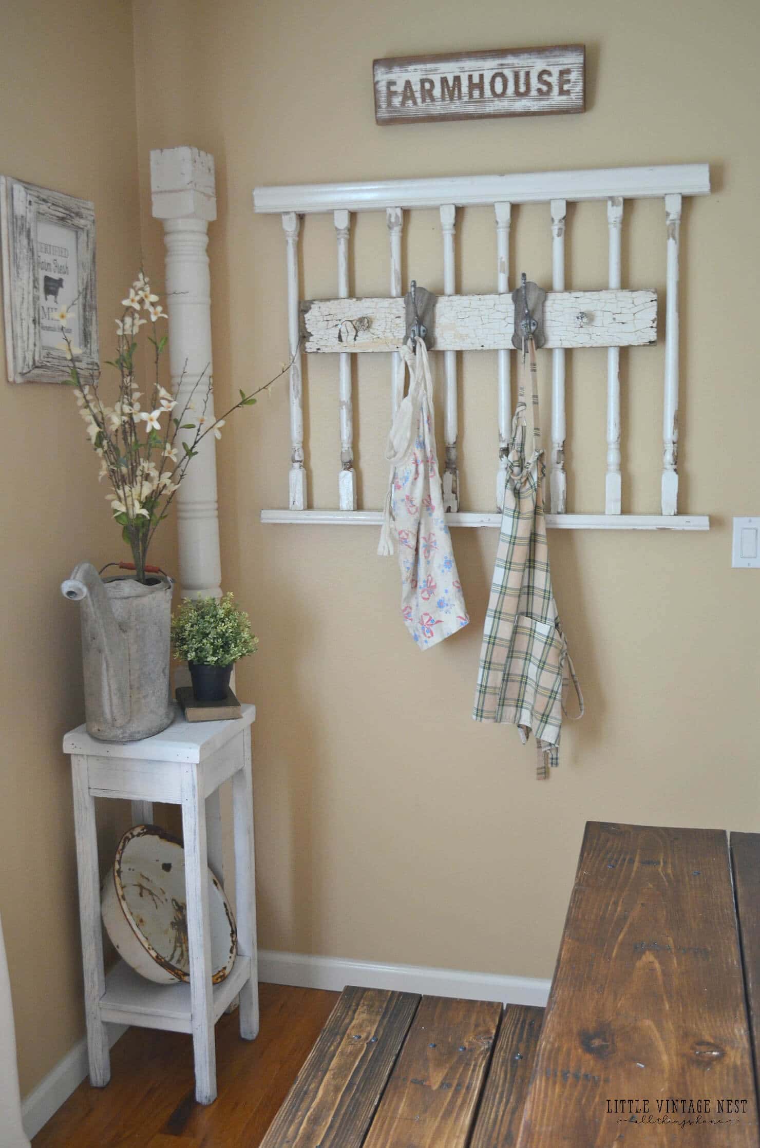 DIY Spindle Coat Rack