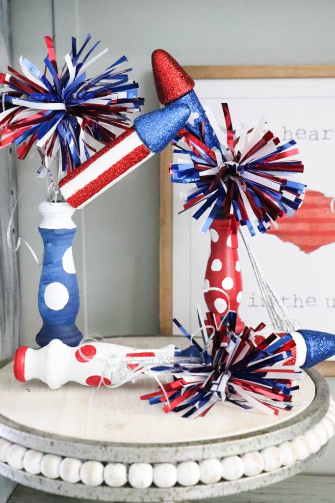 DIY Spindle Firework Decorations