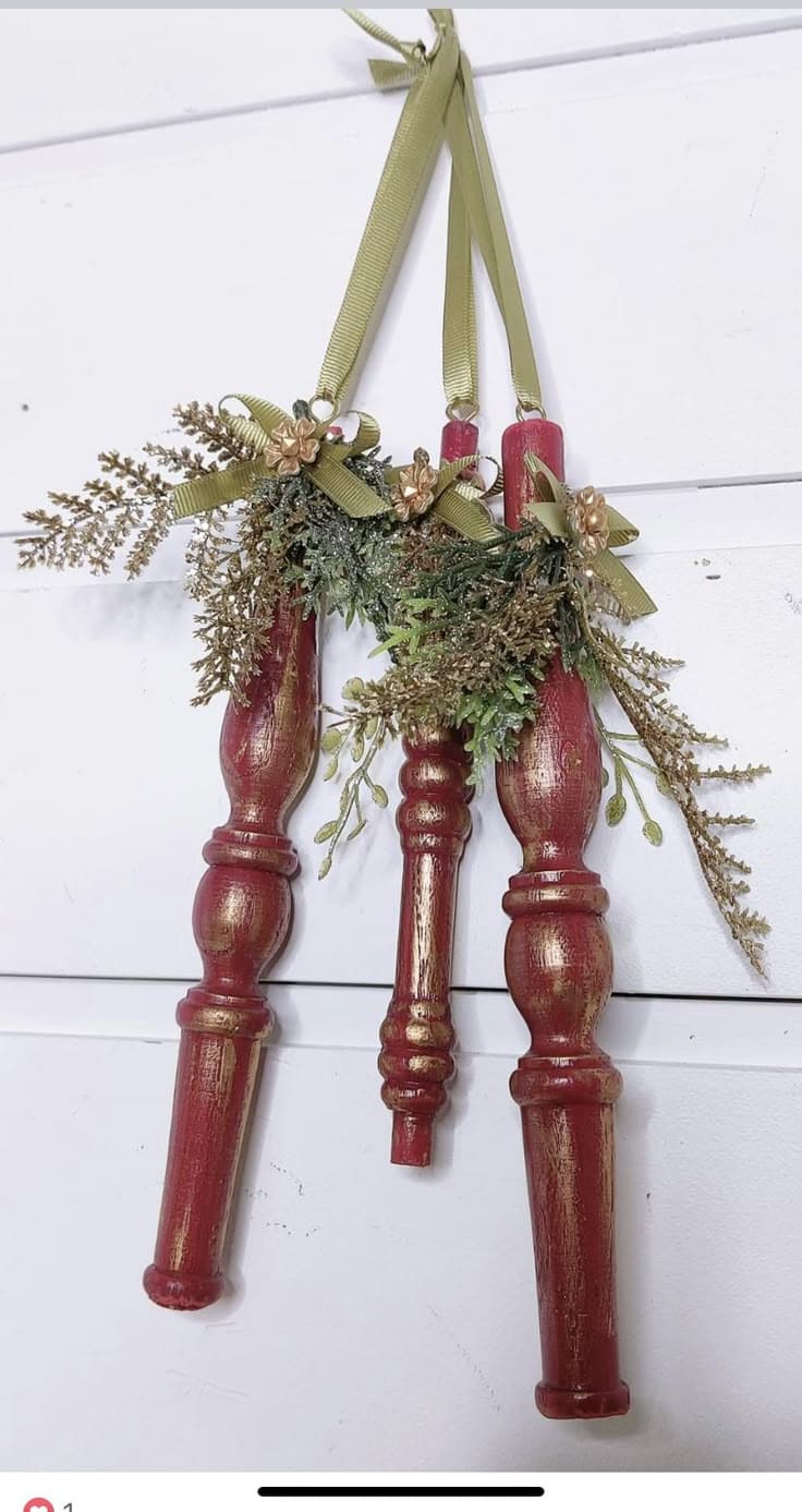 DIY Spindle Holiday Swag