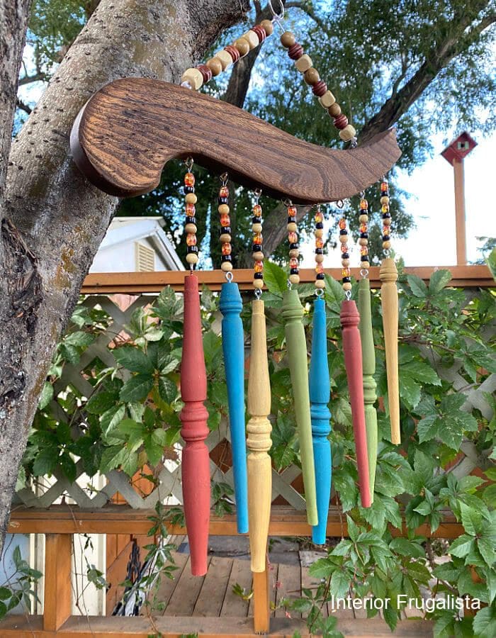 DIY Spindle Wind Chime
