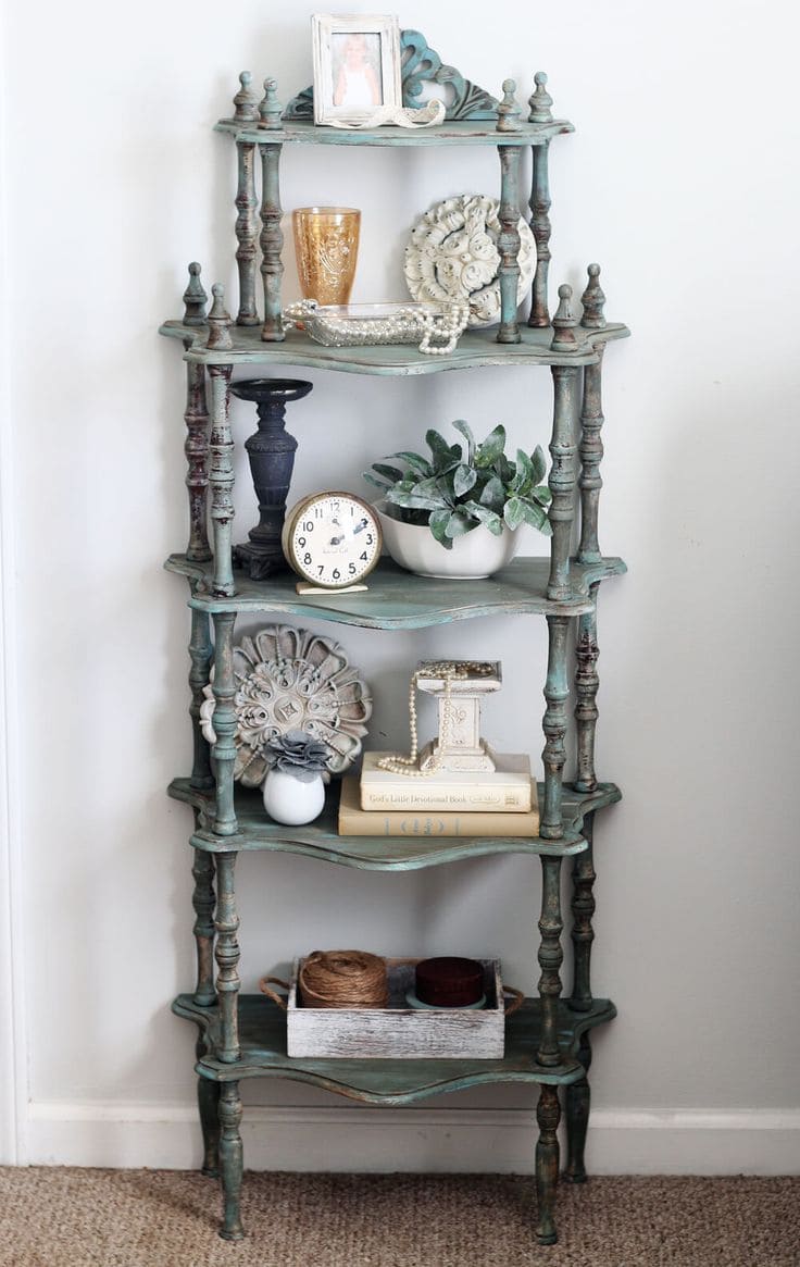 DIY Vintage Spindle Shelf