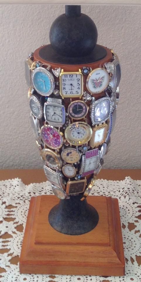 DIY Vintage Watch Lamp Base