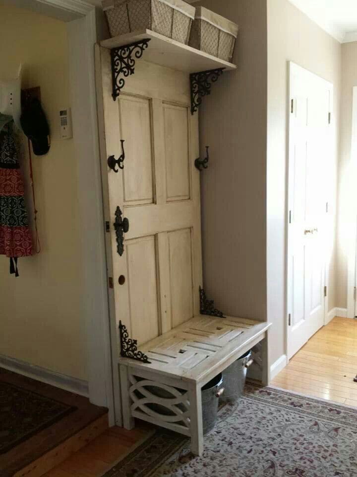 Door Hall Tree Bench with Storage