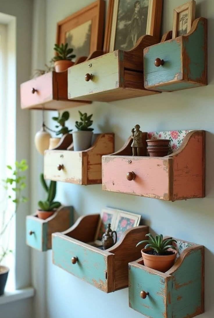 Drawer Wall Shelves