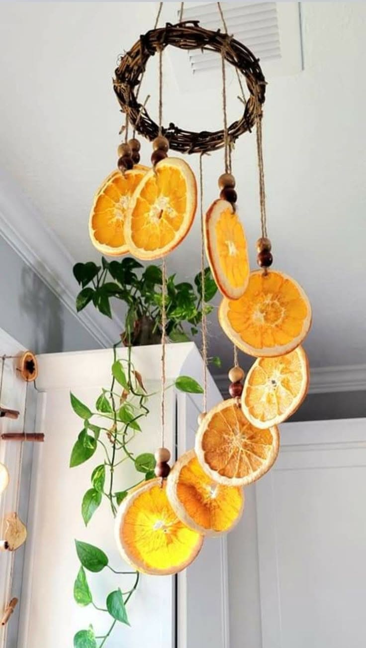 Dried Orange Slice Wind Chime