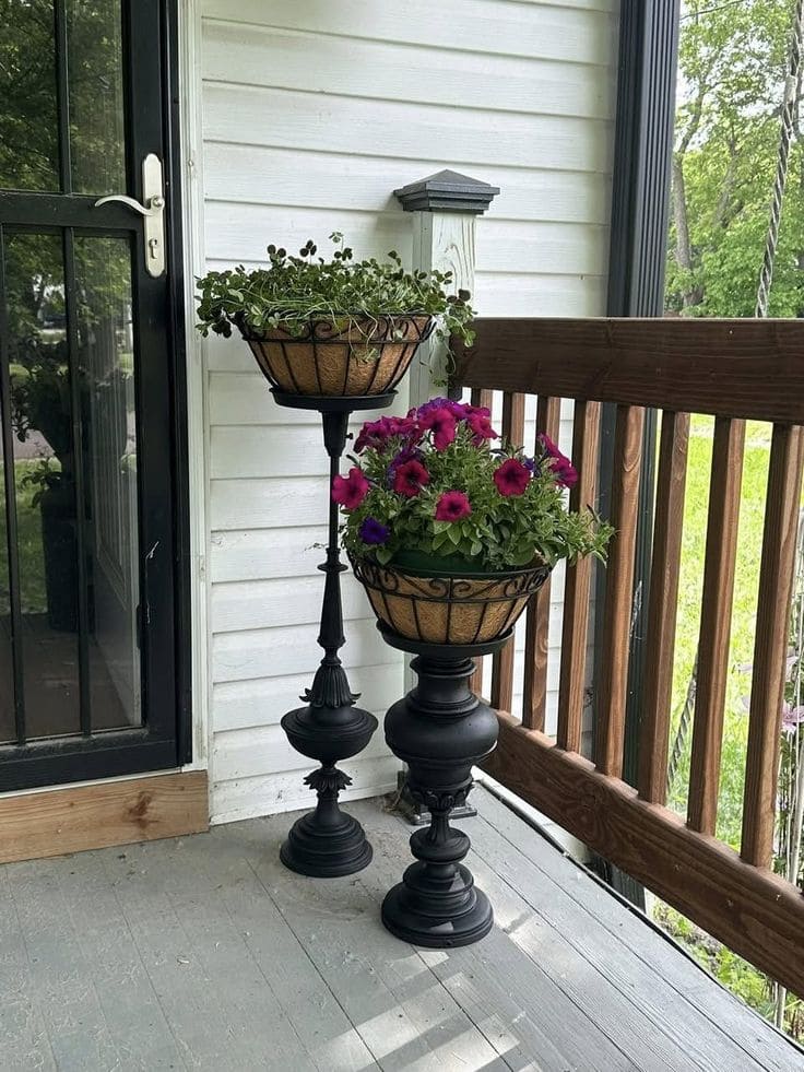 Elegant Porch Planters