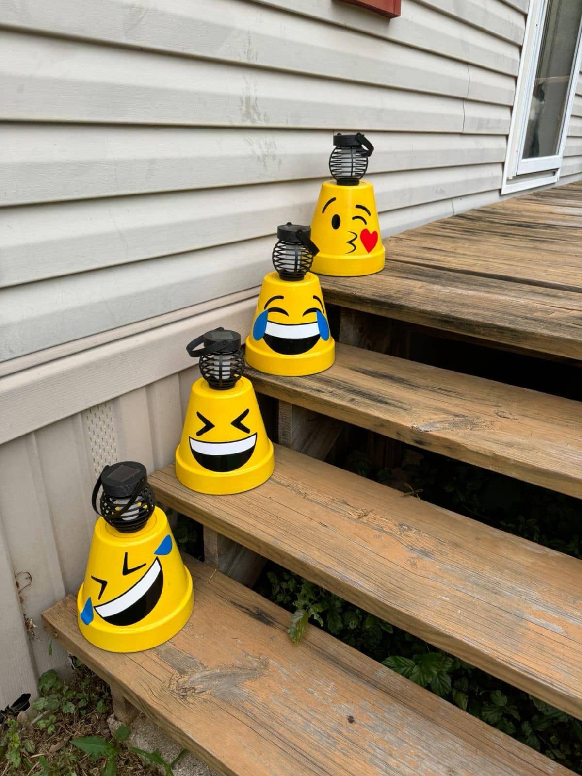 Emoji Bucket Solar Lights