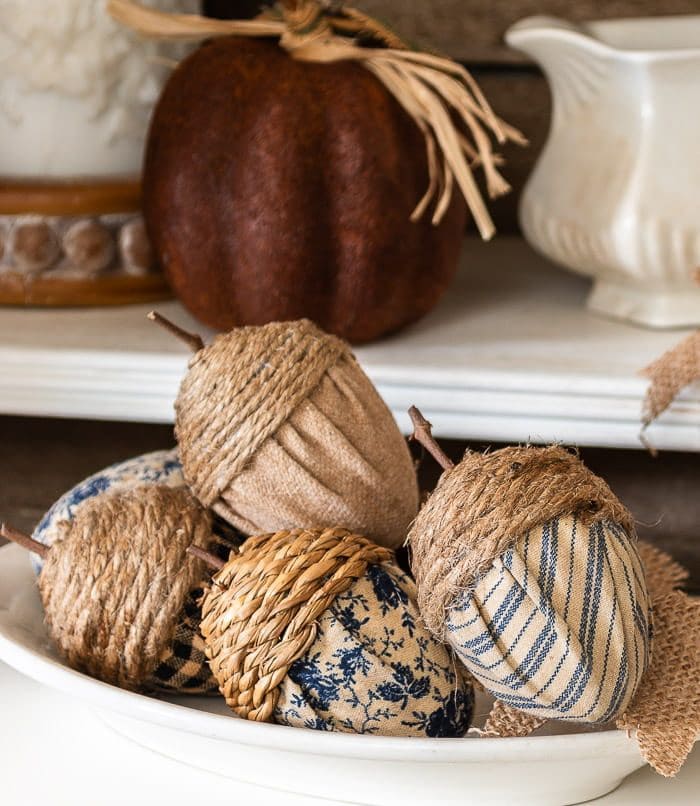 Fabric Acorns of Autumn Whimsy