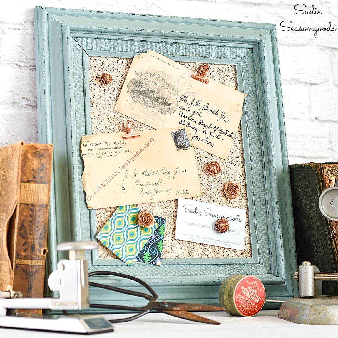 Framed Cork Memo Board