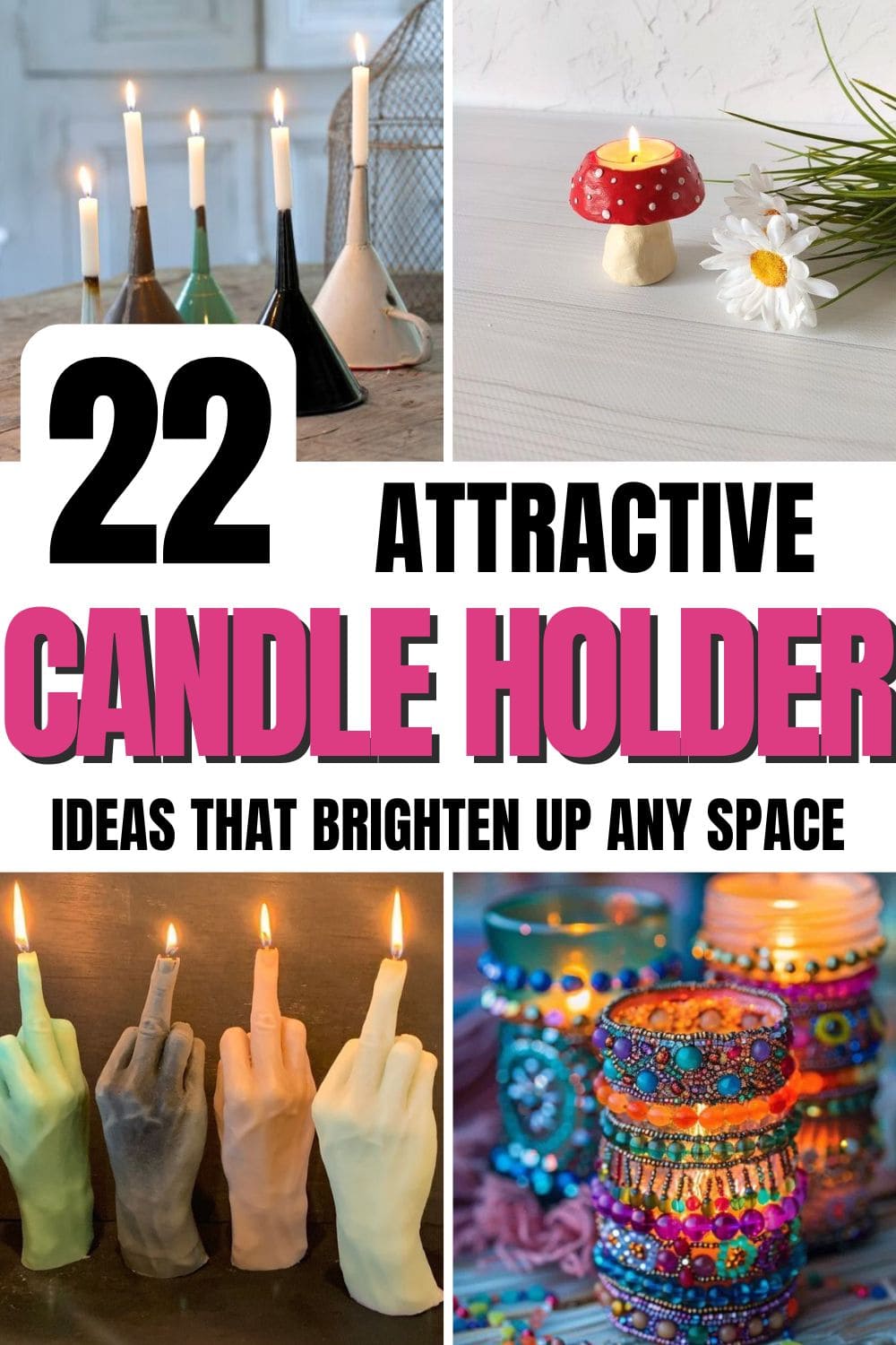 Here're 22 Best DIY Candle Holder Ideas to Brighten Up Any Space