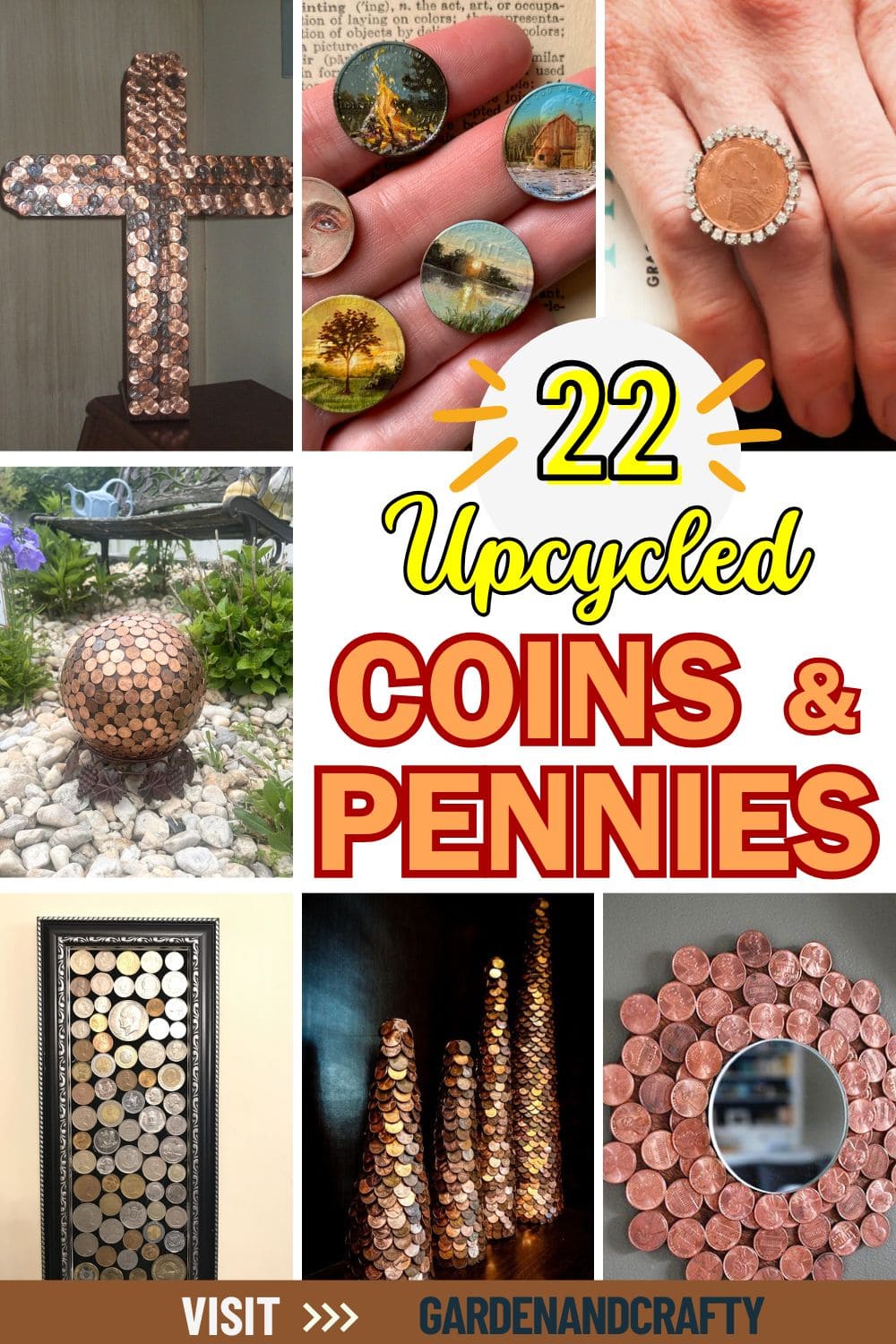 22 Creative Ways to Upcycle Old Coins and Pennies Into Stunning DIY Projects