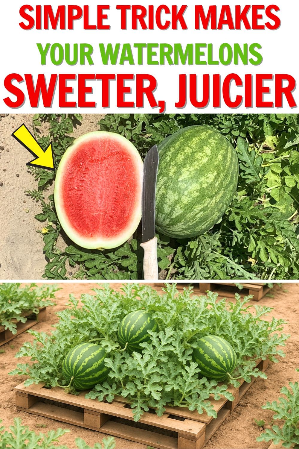 Here's A Simple Trick Makes Your Watermelon Sweeter, Juicier, and Easier to Grow