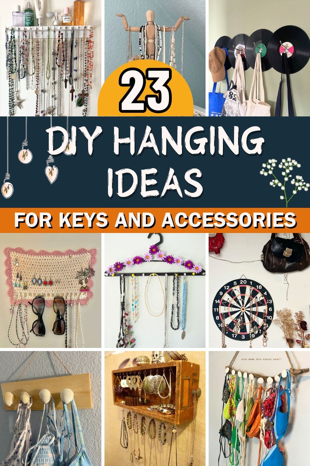 23 DIY Hanging Solutions Perfect for Jewelry, Keys, and Accessories
