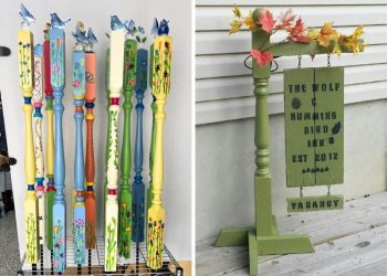 20 Wooden Spindle Crafts So Clever, You’ll Never Toss One Again