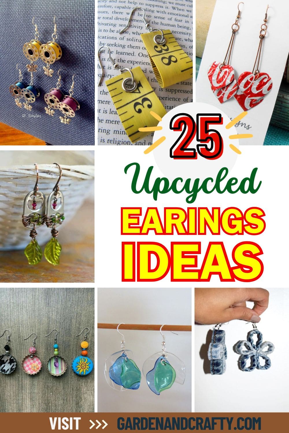 25 Cheap and Easy Upcycled Earrings That Are Perfect for Eco-Friendly Projects