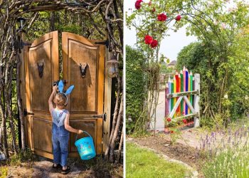 20 Creative DIY Backyard Door Ideas That Open into the Green Woods