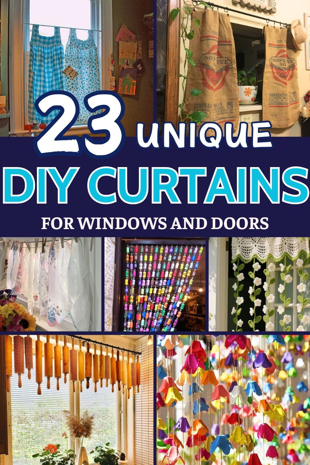23 Unique DIY Door & Window Curtains That Aren’t Curtains at All