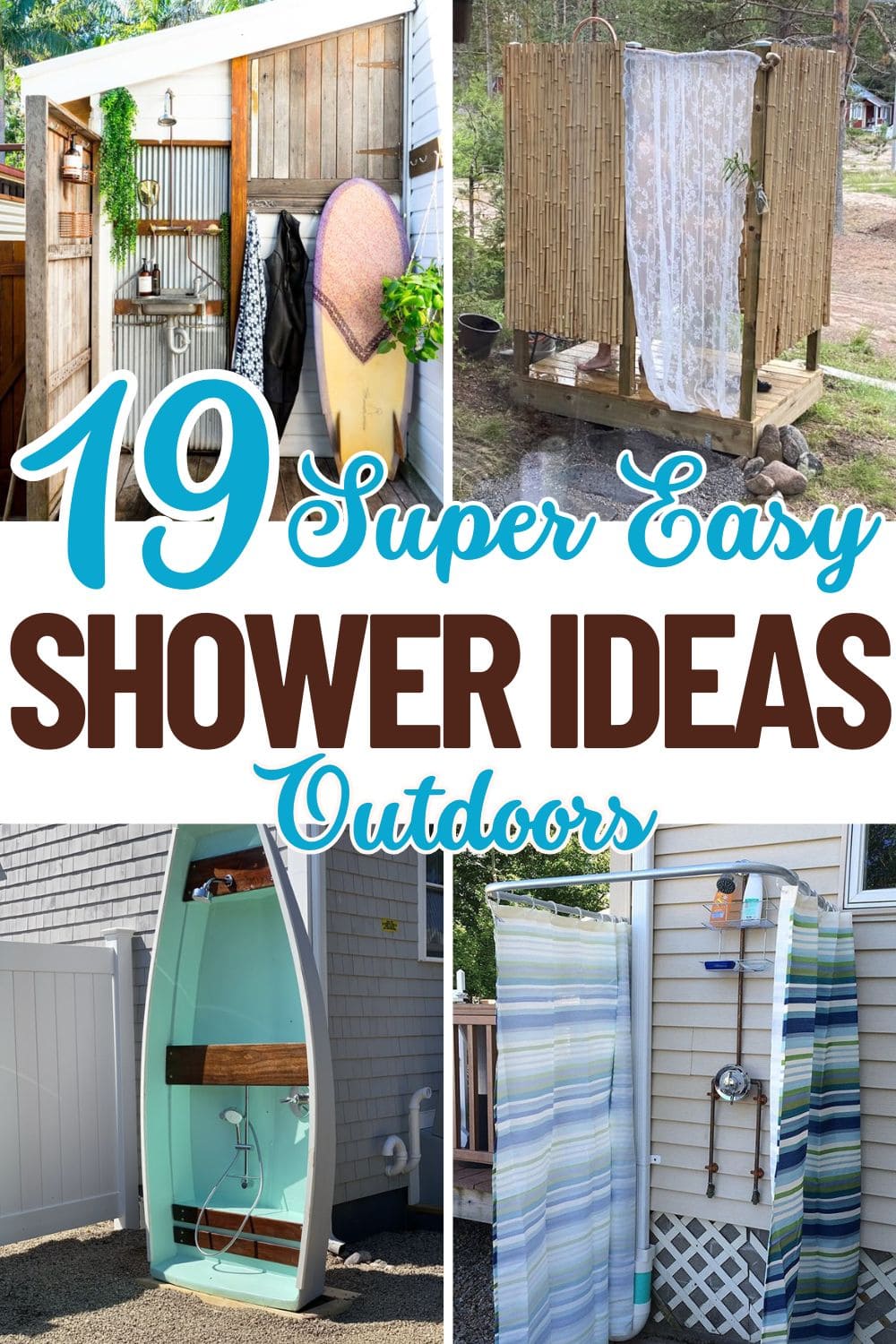 19 DIY Outdoor Shower Projects That Are Budget-Friendly and Easy