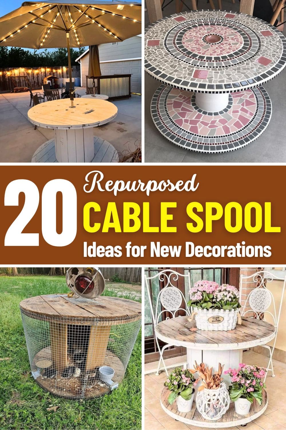 20 Creative Projects You Can Make with Recycled Cable Spools