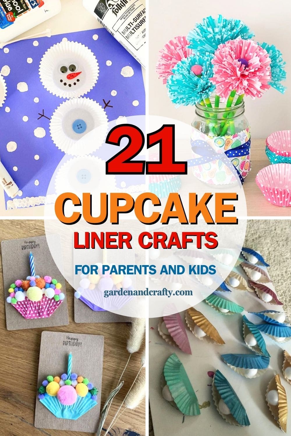 21 Adorable Cupcake Liner Crafts That Parents and Kids Will Love Making Together